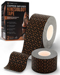 Copper Infused Kinesiology Tape- 40 Pre-Cut Strips