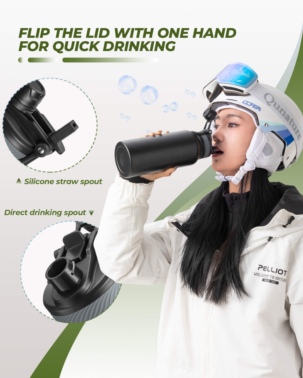 Kaizer Insulated Stainless Steel Water Bottle